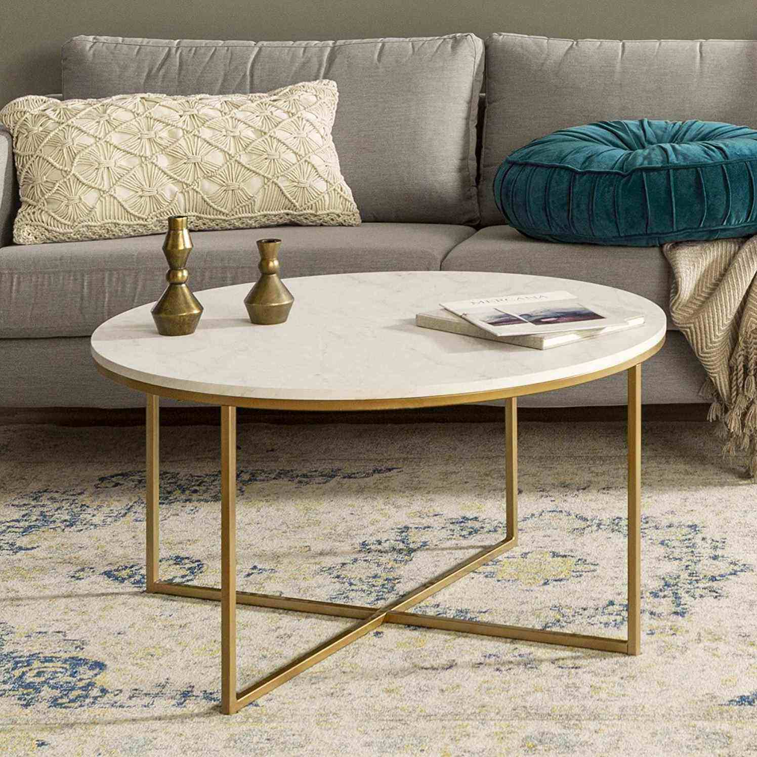 With Luxury Design Coffee Tables Manufacturer Supply High Quality Modern Metal Iron Customized Living Room Furniture Rectangle