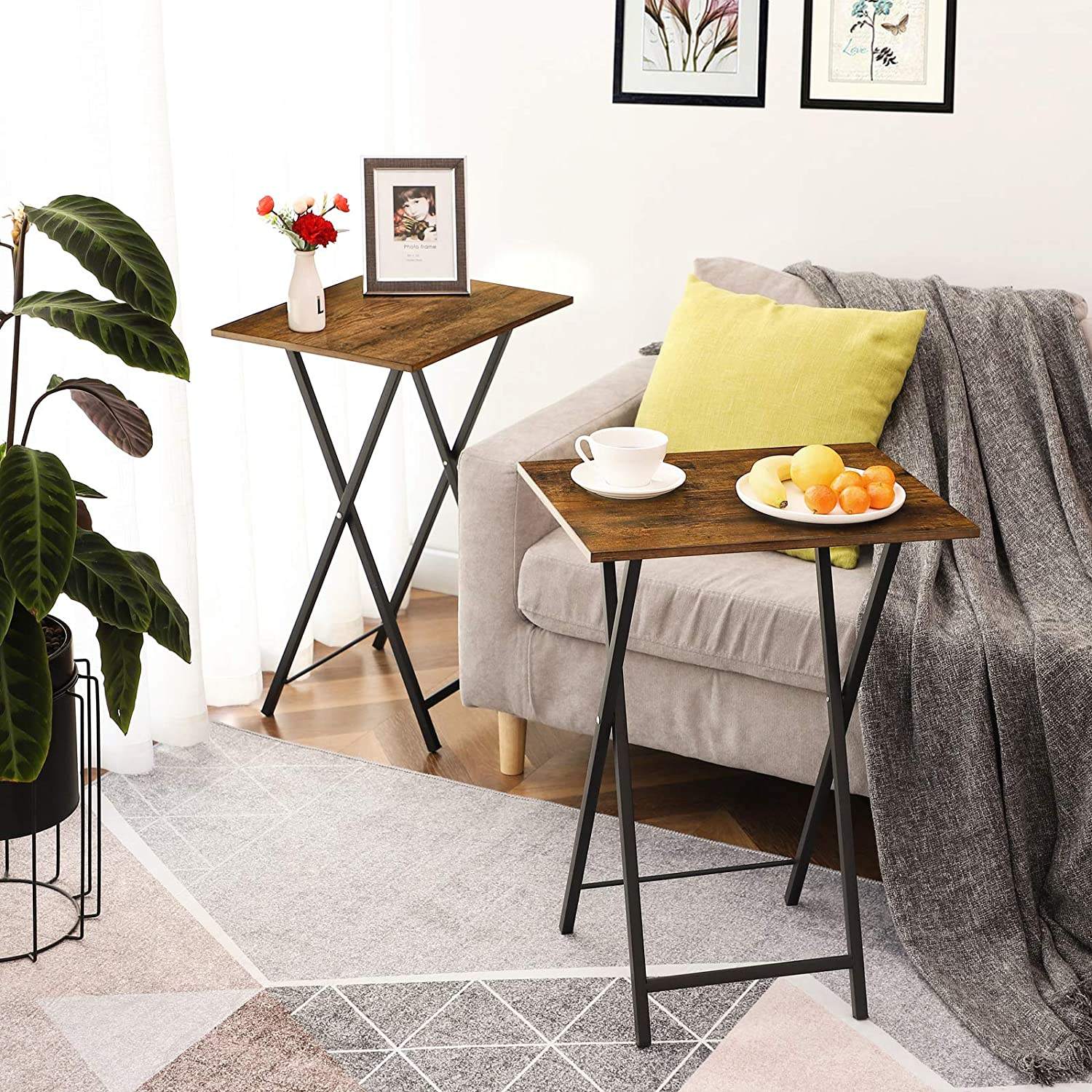 Traditional Design Latest Folding Side Wooden Coffee Tables for Bedroom and Living Room