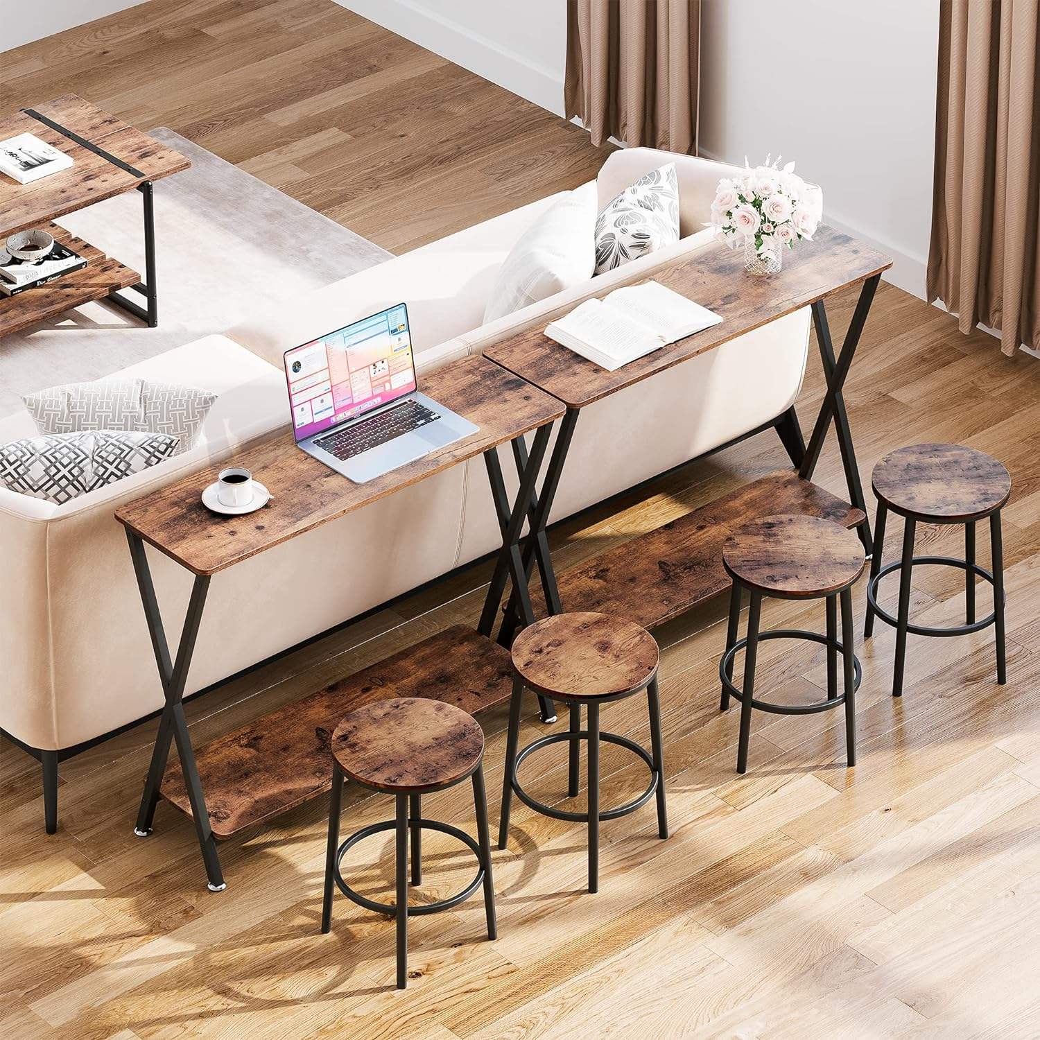 2026 Best Sell Small Extra Antique Console Table, Narrow Entryway Table With Storage for Living Room
