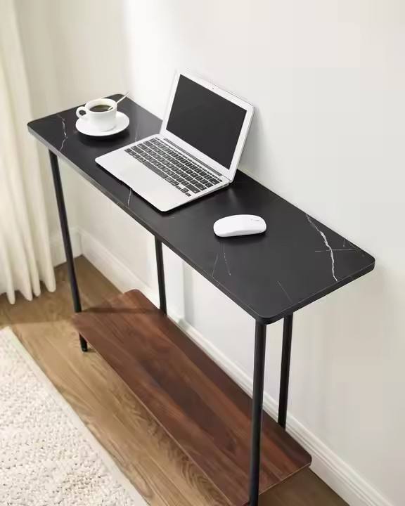Factory Wholesale Nordic Modern Furniture, Living Room Hall Entrance, Ultra-thin Wooden Board, Metal Display Console Table